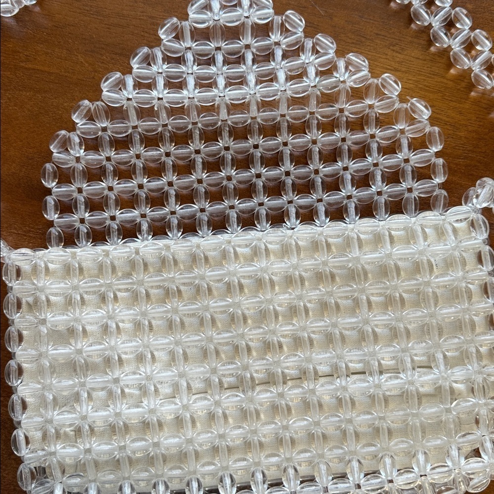 Zara Trafaluc Clear Beaded Purse - Picture 4 of 9